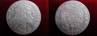 kosuke_dev 神聖ローマ帝国　ブランデンブルク=プロイセン　フリードリヒ1世　1702年　2/3ターラー　銀貨　美品