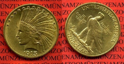 kosuke_dev アメリカ合衆国 インディアン 10ドル金貨 1913年 USA MS 60