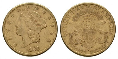 kosuke_dev アメリカ合衆国 リバティー 20ドル金貨 1880年 美品