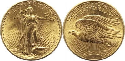 kosuke_dev アメリカ合衆国 リバティー イーグル 20ドル金貨 1924年 美品-極美品