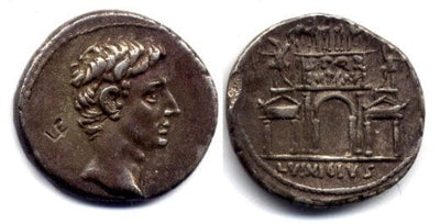 kosuke_dev ローマ帝国　アウグストゥス　15年-13年　アウレウス　硬貨　美品