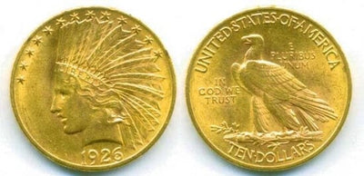 kosuke_dev 北米　アメリカ　インディアン　10ドル　1926年　金貨　未使用