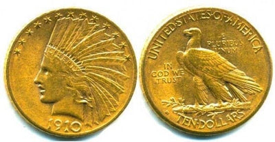 kosuke_dev 北米　アメリカ　インディアン　10ドル　1910年　金貨　極美品