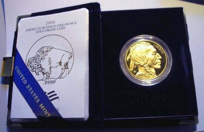 北米　アメリカ　バッファロー　50ドル　2006年　金貨　プルーフ