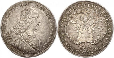 kosuke_dev ホール シュワーデン フランツ1世 1/2ターレル銀貨 1746年 AU