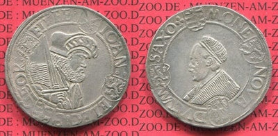 kosuke_dev ザクセン ヨハン フリードリヒ1世 ゲオルク ターレル銀貨 1525-1530年 AU58