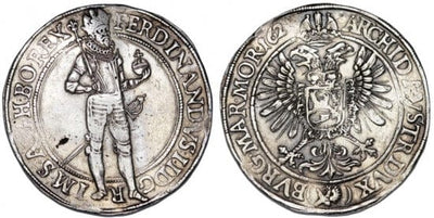 kosuke_dev ボヘミア フェルディナンド2世 ターレル銀貨 1624年 美品