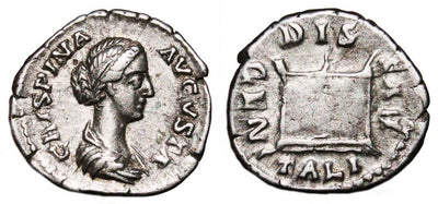 kosuke_dev ローマ帝国 クリスピナ 181年 デナリウス 銀貨 美品