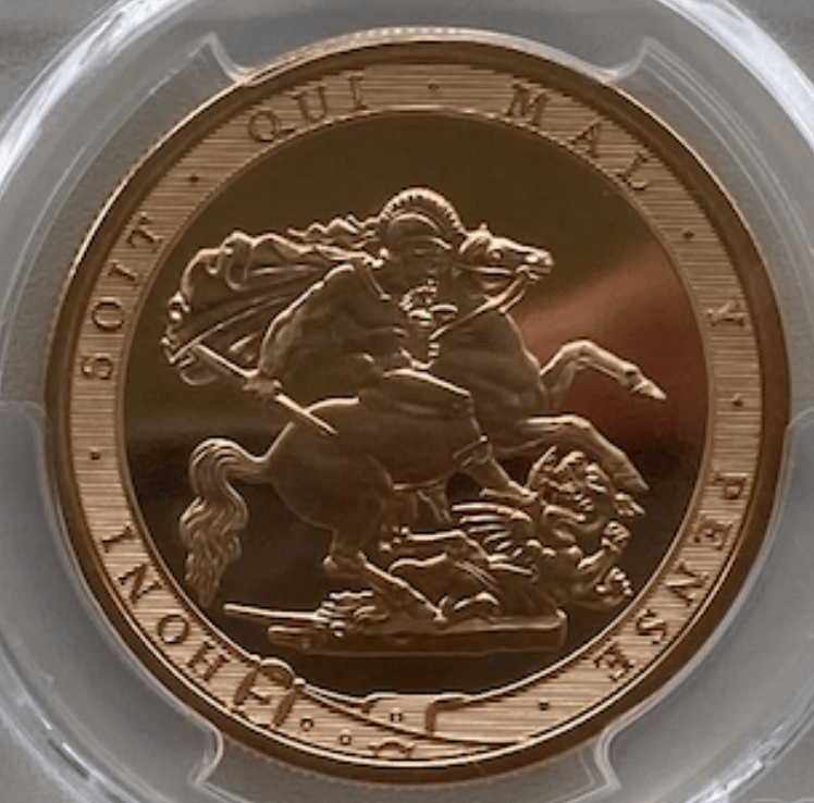 アンティークコインギャラリア 2017年 イギリス ピストルッチ ソブリン 200周年記念 5ポンド金貨 PR70DCAM