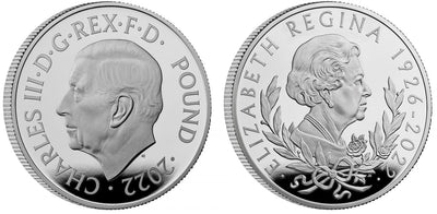 アンティークコインギャラリア 2022 チャールズ3世 新国王 エリザベス2世追悼記念 10オンスプルーフ銀貨