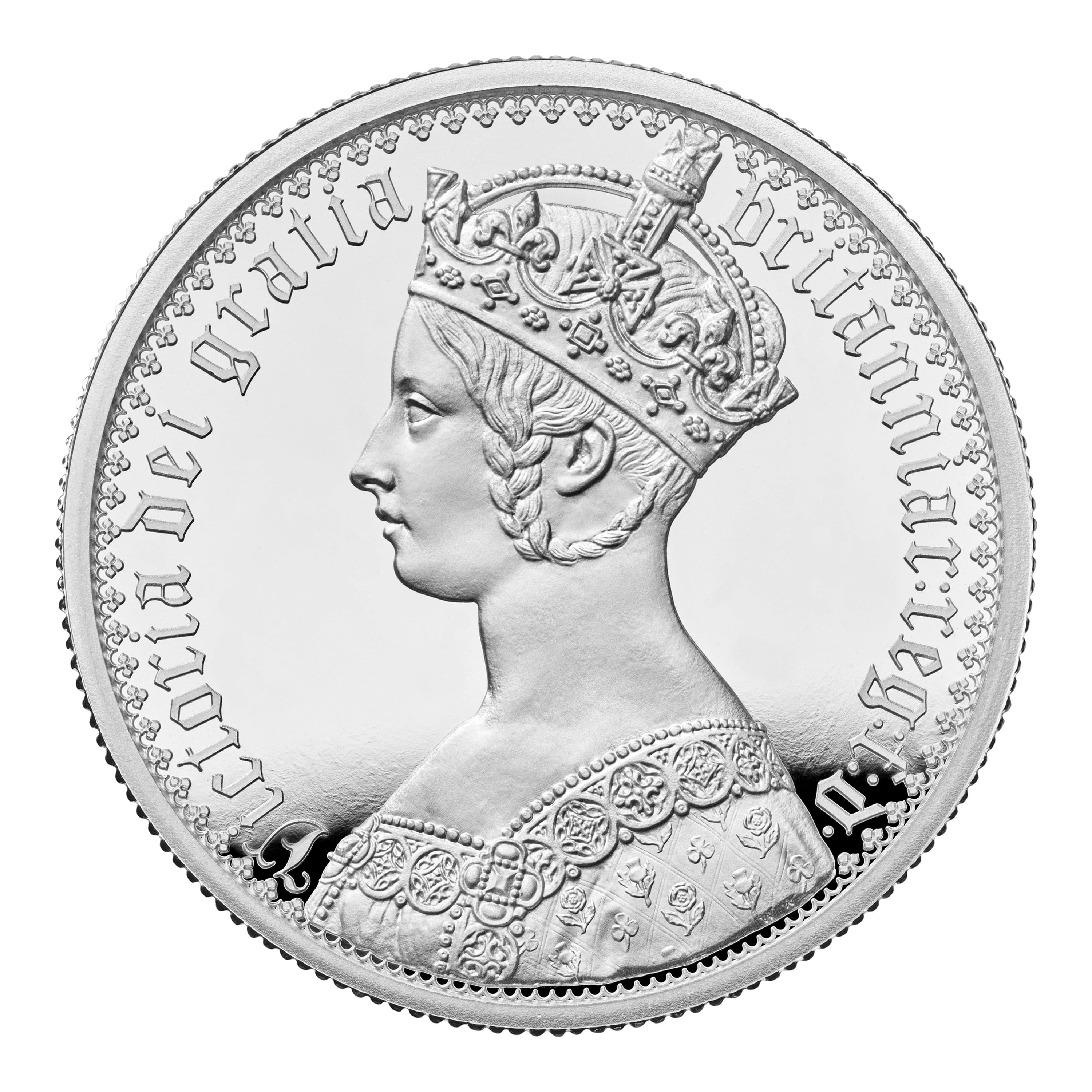 2021 ゴシッククラウン 2オンス銀貨 ヴィクトリア女王 アンデシモ PF69