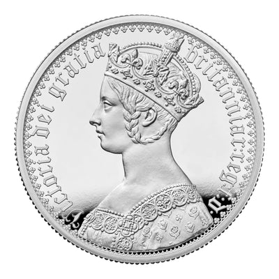 アンティークコインギャラリア 2022 ロイヤルミント 新作ゴシッククラウン ヴィクトリア女王肖像 2オンス銀貨
