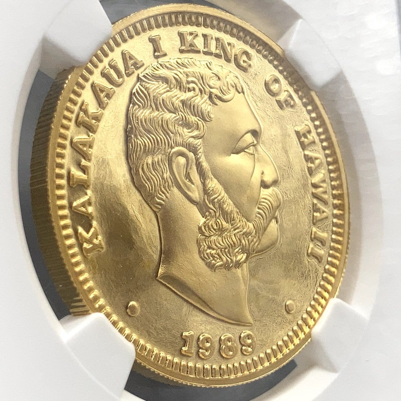 『PCGS XF Detail』ハワイ王国カラカウア王1ドル銀貨(1883年)