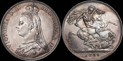 kosuke_dev イギリス ヴィクトリア 1889年 銀貨 未使用