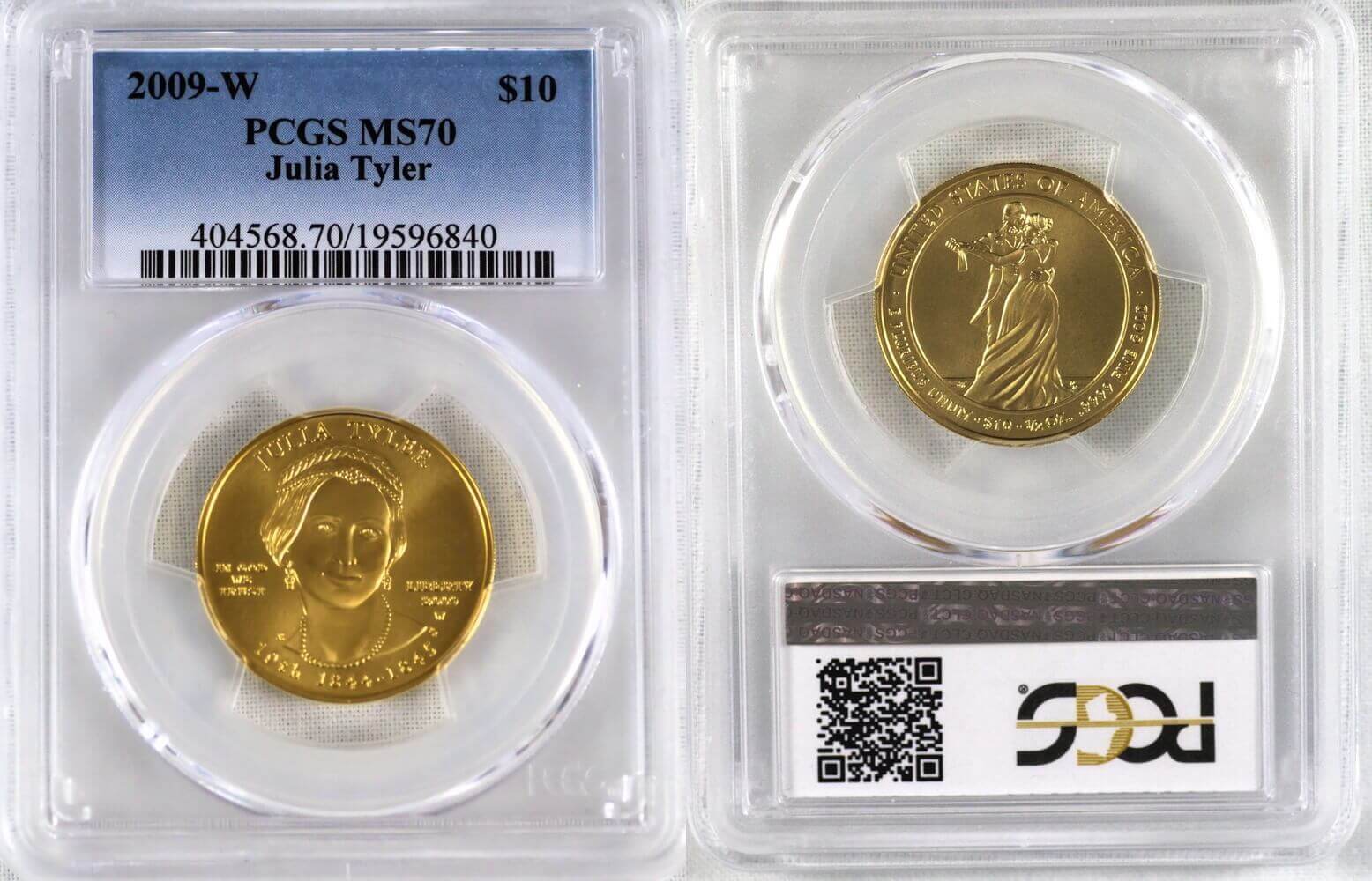 2009年 アメリカファーストスパウズ金貨 ジュリア・タイラー - コレクション