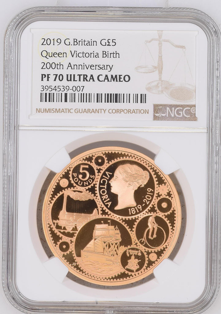アンティークコインギャラリア 2019 イギリスヴィクトリア女王生誕200周年記念5ポンド金貨 NGC PF70UCAM