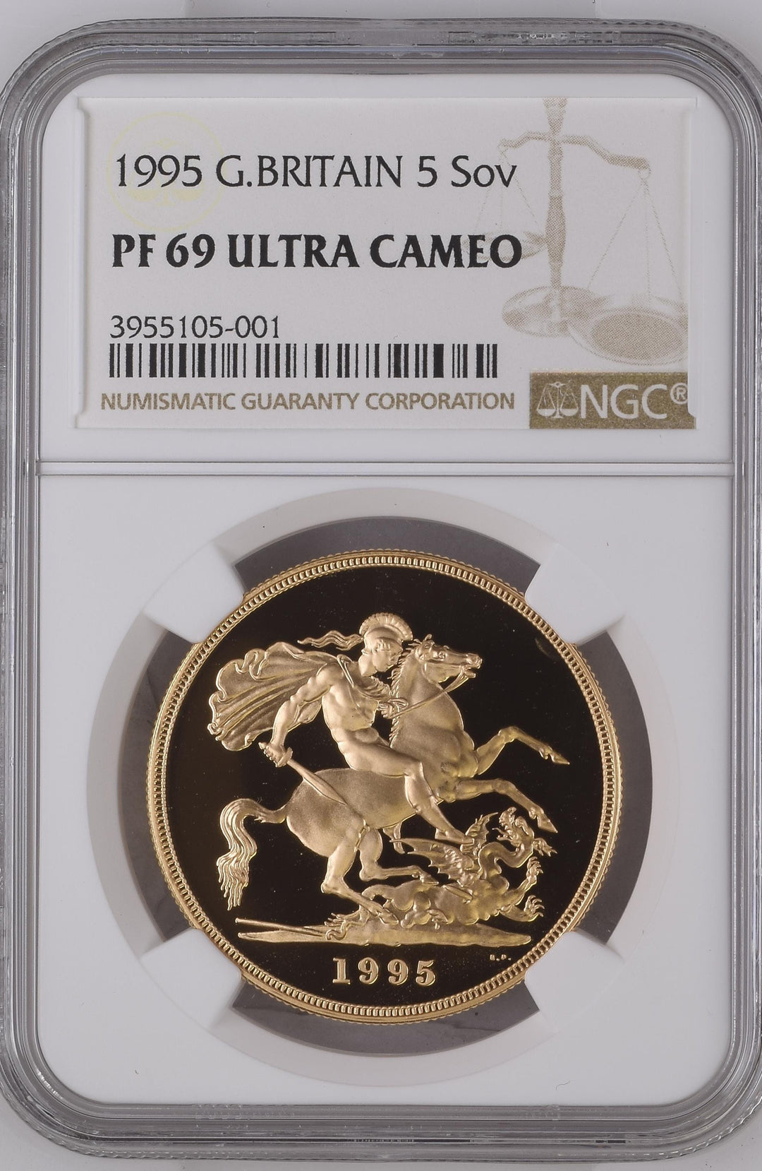 1995イギリス 5ポンド金貨 NGC PF69 UCAM | アンティークコインギャラリア