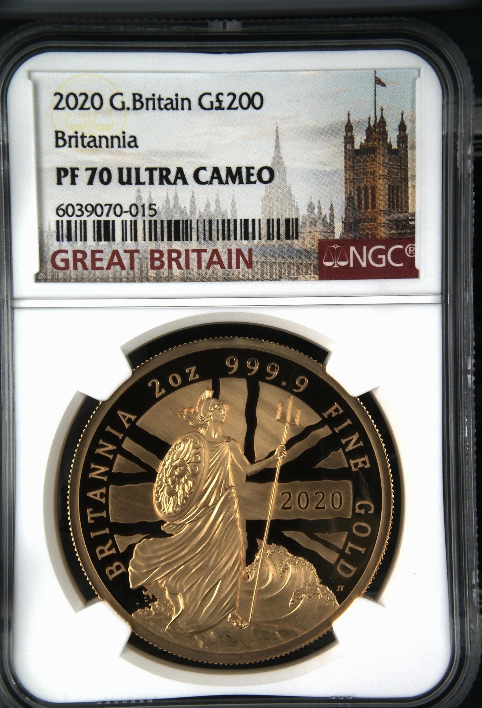 2012 イギリス ブリタニア 金貨 NGC PF70 25ポンド TOPPOP
