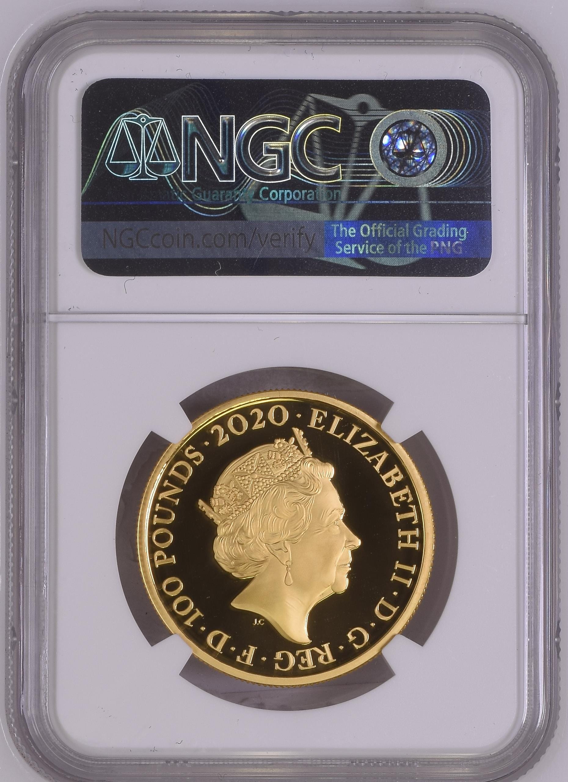 2020年 イギリス エルトンジョン 1オンス金貨 NGC PF69UCAM