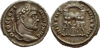 kosuke_dev 古代ローマ ディオクレティアヌス 294-295年 アルジェンテウス銀貨 極美品