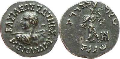 kosuke_dev 古代ギリシャ バクトリア メナンドロス1世 紀元前165/155-130年 ドラクマ銀貨 極美品