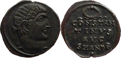 Roman Imperial Constantine I as augustus follis 324-325