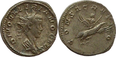 kosuke_dev 古代ローマ ウァレリアヌス2世 258-259年 アントニニアヌス銀貨 美品