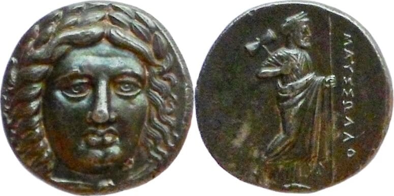 kosuke_dev 古代ギリシャ カリアのサトラップ マウソロス 紀元前370-360年 テトラドラクマ銀貨 極美品