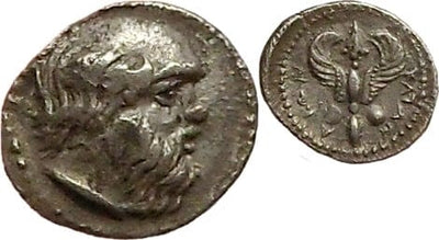 kosuke_dev 古代ギリシャ シチリア島 カタネ 紀元前430-415年 リトラ銀貨 美品