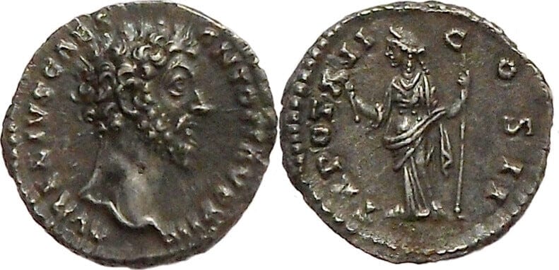 kosuke_dev 古代ローマ アントニヌス・ピウス 157-158年 デナリウス銀貨 極美品