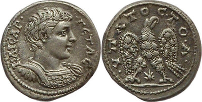 kosuke_dev 古代ローマ ゲタ 205-207年 テトラドラクマ銀貨 極美品