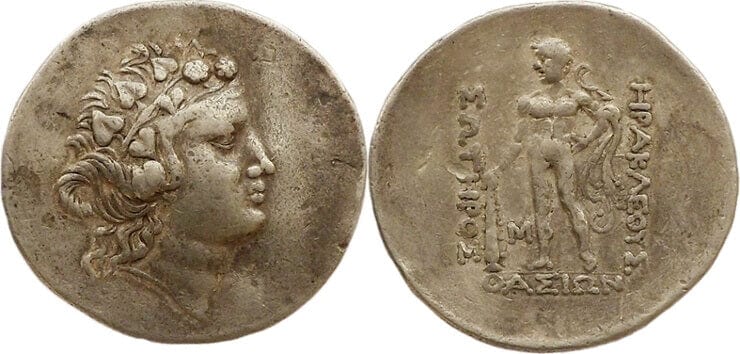kosuke_dev 古代ギリシャ トラキア タソス島 紀元前146年 テトラドラクマ銀貨 美品