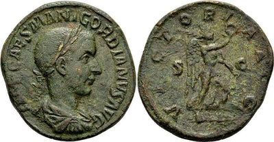 kosuke_dev 古代ローマ ゴルディアヌス3世 239年 セステルティウス銅貨 美品