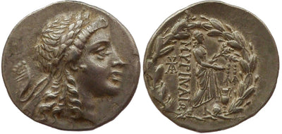 kosuke_dev 古代ギリシャ アイオリス ミリナ  紀元前160年 テトラドラクマ 銀貨 美品
