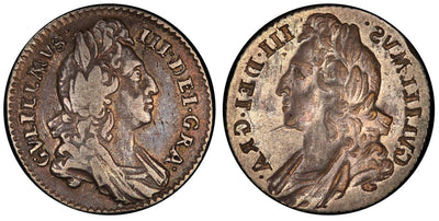 kosuke_dev イギリス イングランド ウイリアム3世 1695-1701年 6ペンス銀貨 エラーコイン PCGS VF30