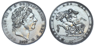 kosuke_dev イギリス ジョージ3世 1819年 クラウン銀貨 極美品