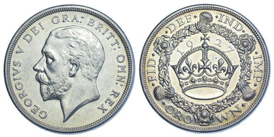 kosuke_dev イギリス ジョージ5世 1927年 クラウン銀貨 完全未使用