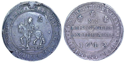 kosuke_dev イギリス チャールズ1世 1642年 ポンド銀貨 美品～極美品