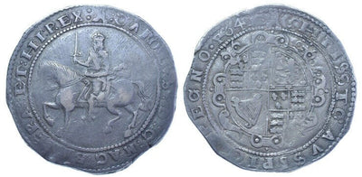 kosuke_dev イギリス チャールズ1世 1645年 クラウン銀貨 美品