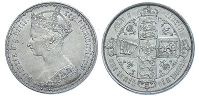 kosuke_dev イギリス ヴィクトリア 1884年 ゴシック フローリン銀貨