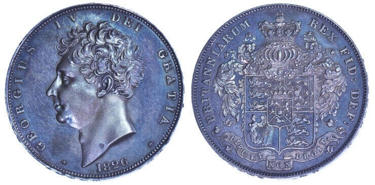 イギリス ジョージ4世 1821年 クラウン銀貨 プルーフ 未使用品