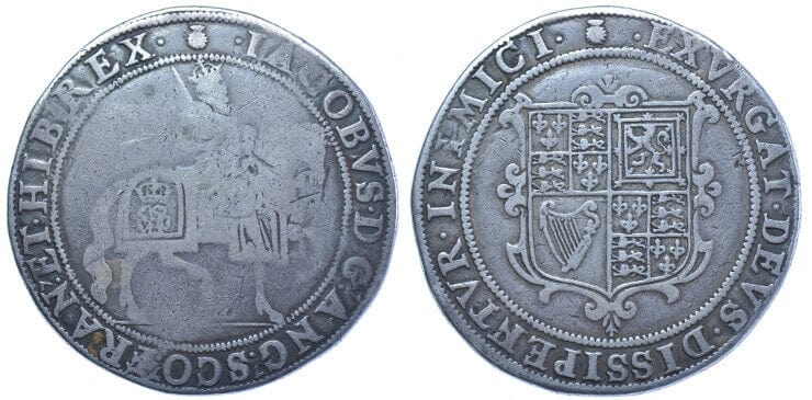 kosuke_dev イギリス ジェームズ1世 1603-1604年 クラウン銀貨 美品