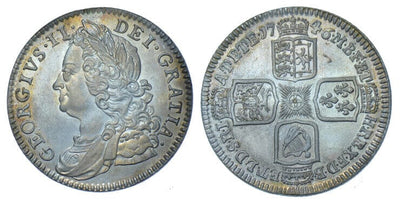 kosuke_dev イギリス ジョージ2世 1746年 シリング銀貨 未使用