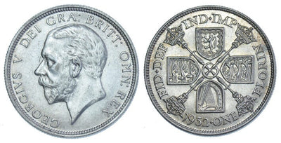 kosuke_dev イギリス ジョージ5世 1932年 フローリン銀貨 極美品
