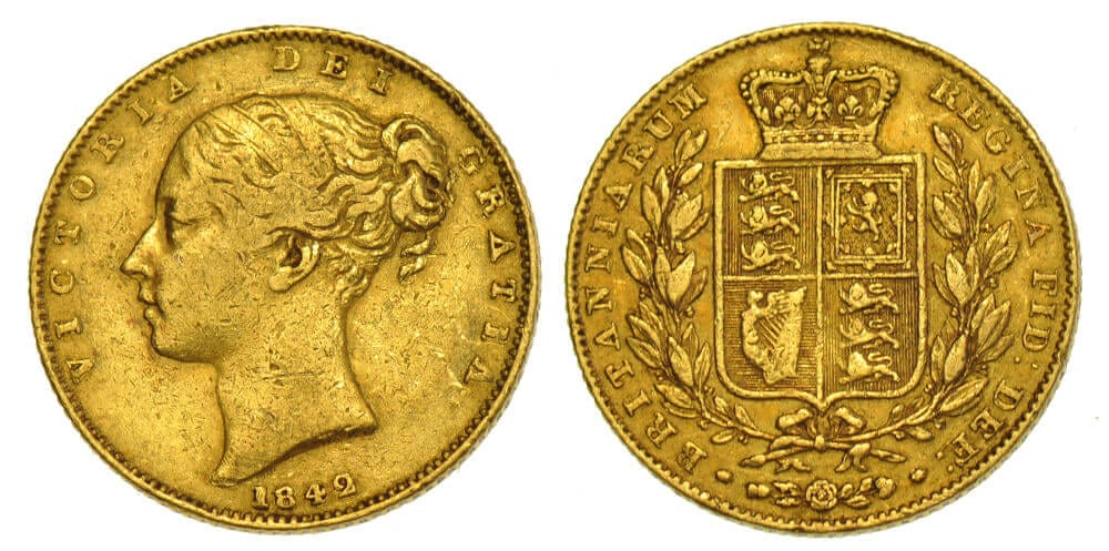 GB Victoria 1842 SOVEREIGN