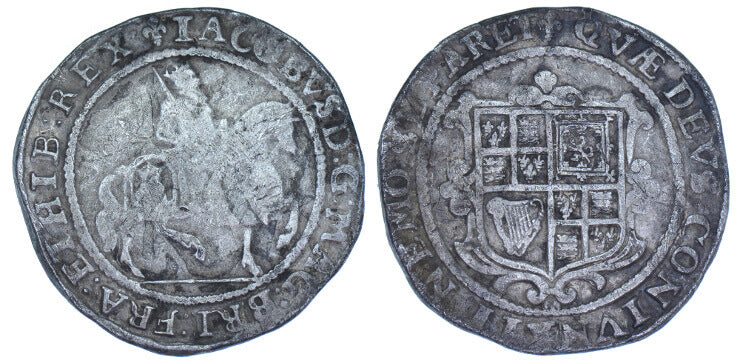 GB James I 1623-1624 HALF CROWN