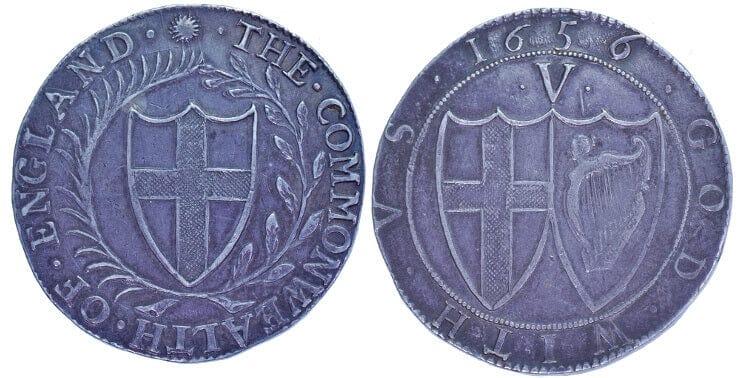 GB COMMONWEALTH 1656 CROWN
