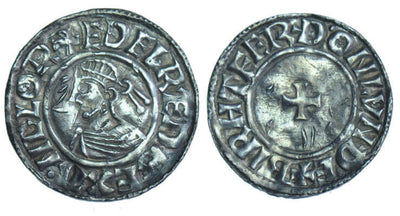 kosuke_dev イギリス エゼルレッド2世 978-1016年 ハンマーコイン ペニー銀貨 美品