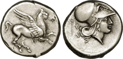 kosuke_dev 古代ギリシャ アカルナニア LEUKAS 紀元前350-330年 ステーター（スタテル） 銀貨 準未使用