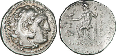 kosuke_dev トラキア王国 リュシマコス 紀元前299-296年 ドラクマ 銀貨 準未使用